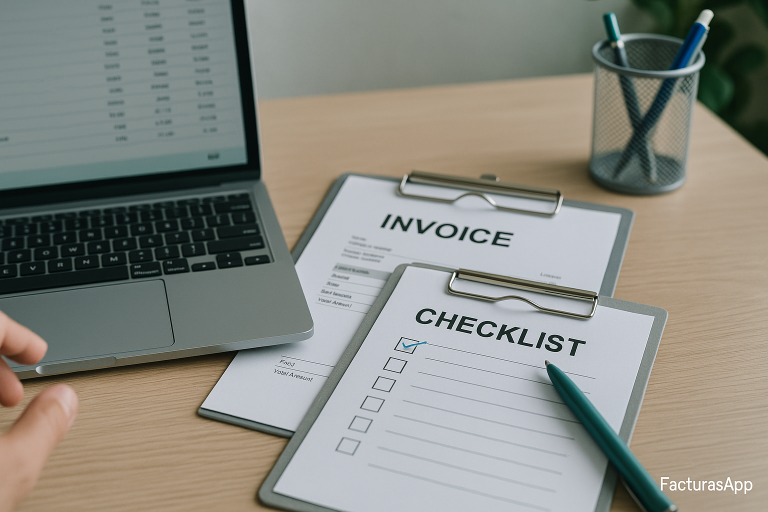 Checklist rápido para enviar una factura sin errores